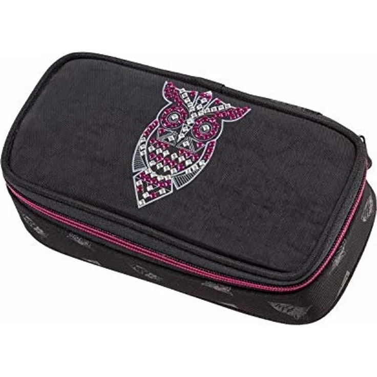 Walker 49615-080 Federmappe mit Innenklappe, Fame Night Owl, schwarz, ca. 21 x 10 x 6 cm