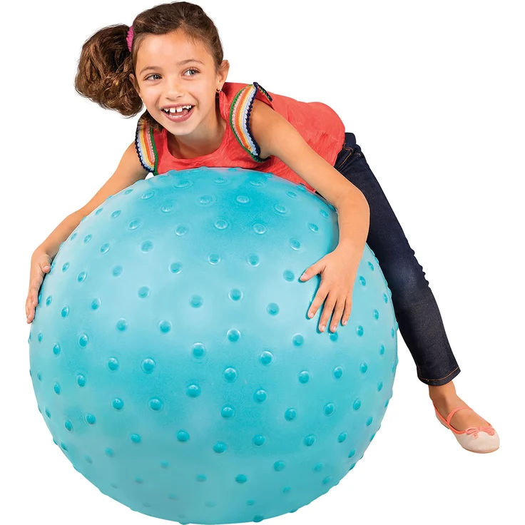 B. toys Großer Kinder Hüpfball 66 cm, blauer Sprungball mit Noppen und Handpumpe zum Spielen, Sitzen und Hüpfen – für Mädchen und Jungen ab 3 Jahren - Preisvergleich – Bild 1