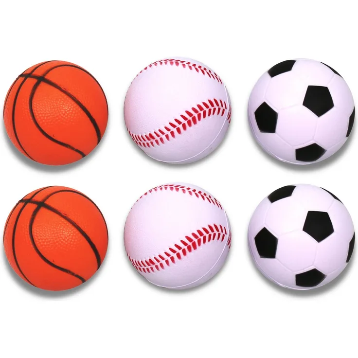 Best Sporting 6 Mini-Fun-Bälle, Softbälle aus Schaumstoff
