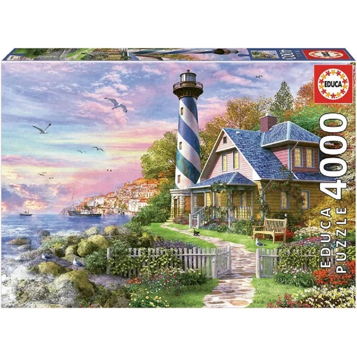 Leuchtturm 4000 Teile Puzzle – Bild 1