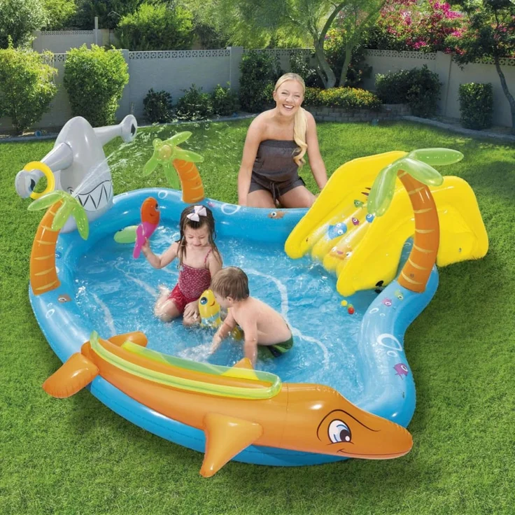 Bestway Planschbecken für Kinder Sea Life 280x257x87 cm – Bild 1