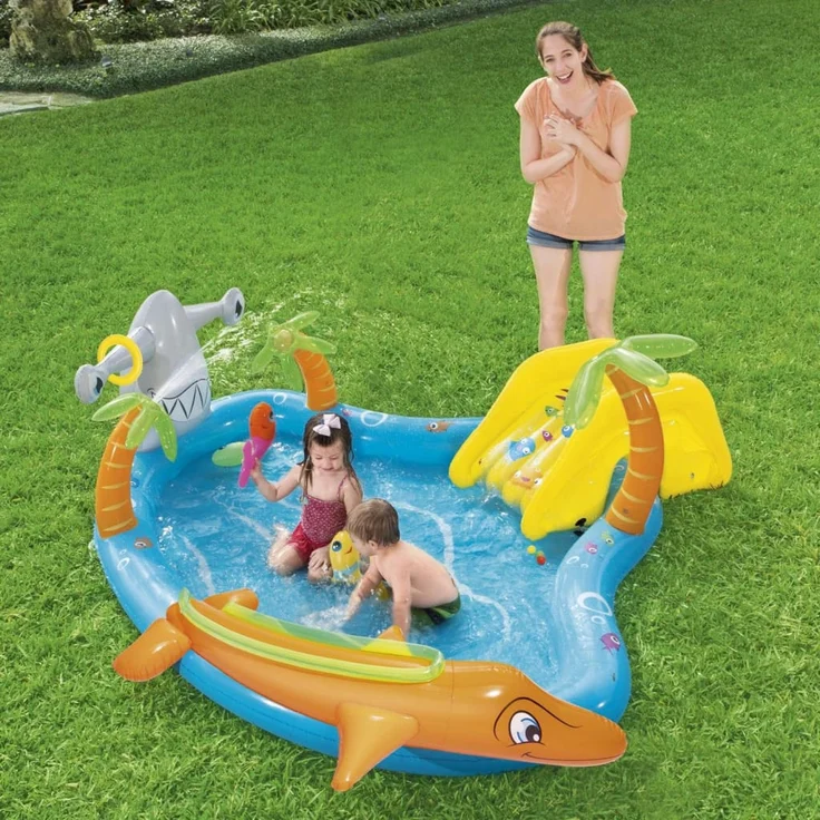 Bestway Planschbecken für Kinder Sea Life 280x257x87 cm – Bild 7