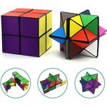 Euklidischer Würfel Star Cube Magic Cube Set, Transforming Cubes Magic Puzzle Cubes für Kinder und Erwachsene (Mehrfarbig)