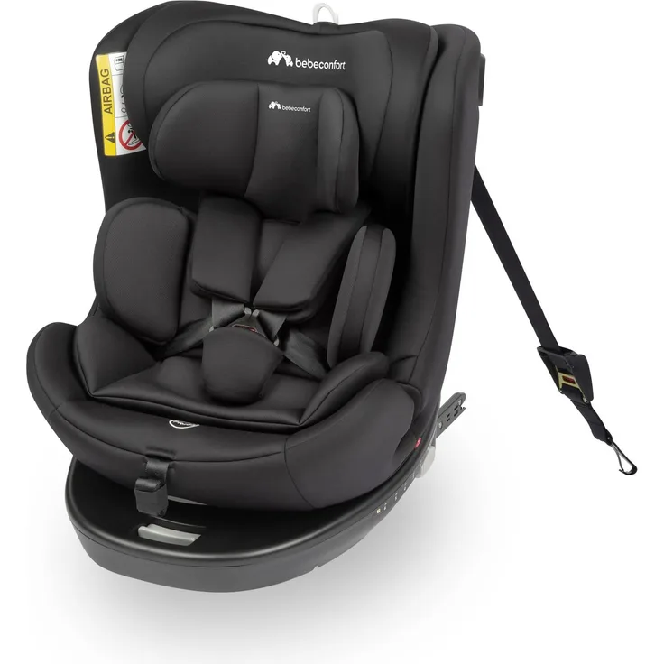 Bebeconfort EvolveFix i-Size, um 360° drehbarer Kindersitz, Kindersitz der Gruppe 0 1 2 3, ISOFIX-Kindersitz, ab Geburt bis zu 12 Jahren, bis zu 36 kg, 40-150 cm, Black Mist