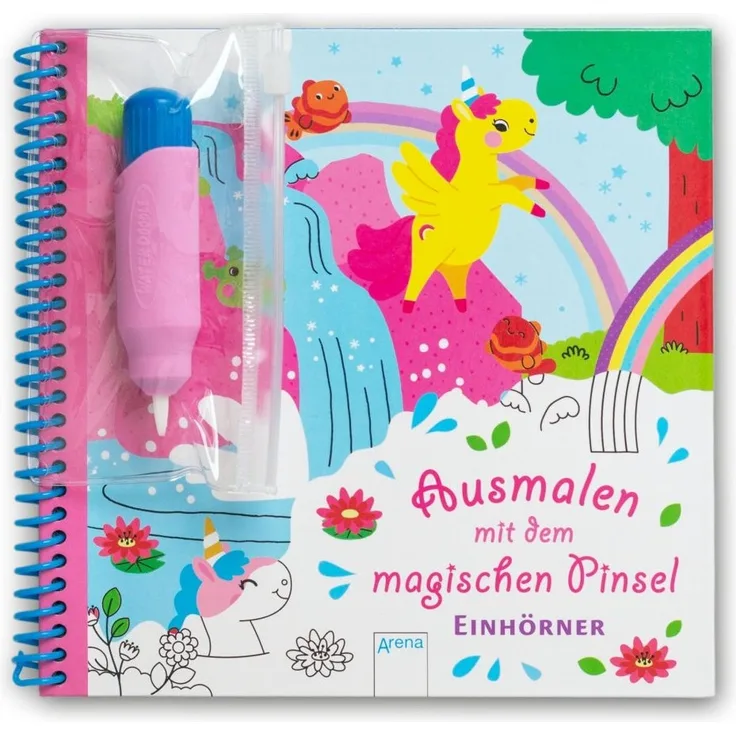 Arena Verlag - Ausmalen mit dem magischen Pinsel - Einhörner