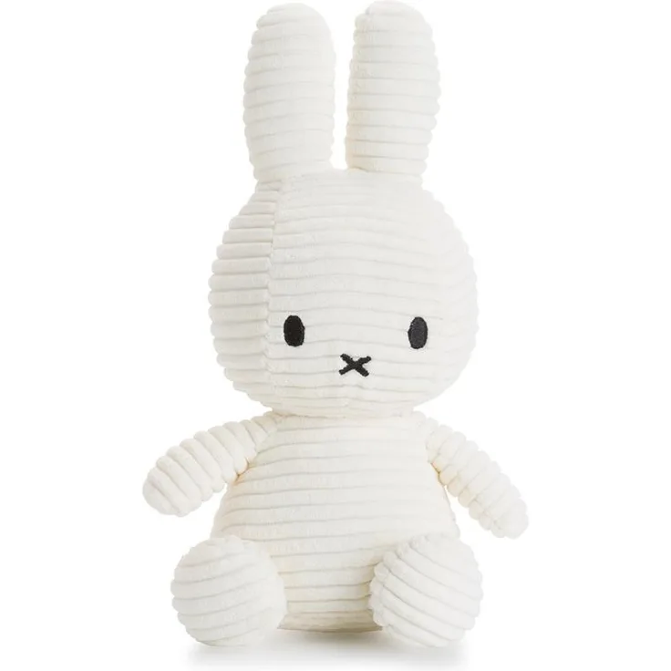 Miffy Cord-Plüschfigur (weiß, 23cm) Kuscheltier Stofftier Hase Plüschtier