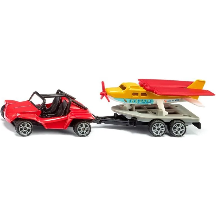Siku Buggy mit Anhänger und Sportflugzeug
