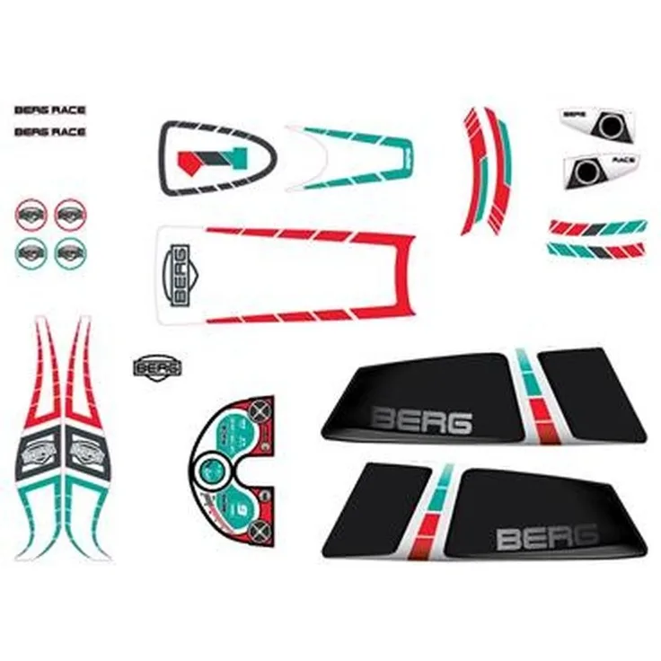 BERG Gokart Ersatzteil Aufkleber Sticker set Race 51. 15. 00. 47