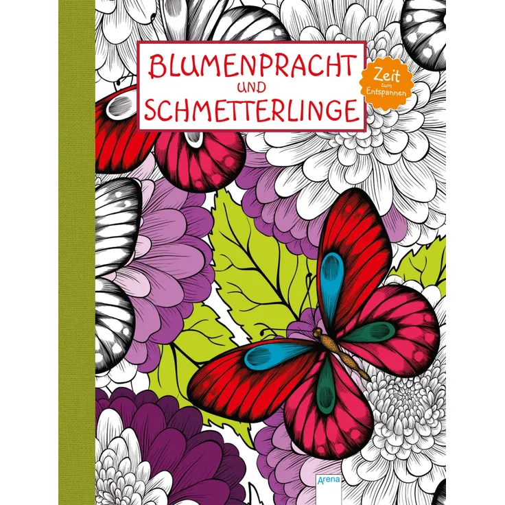 Zeit zum Entspannen. Blumenpracht und Schmetterlinge.