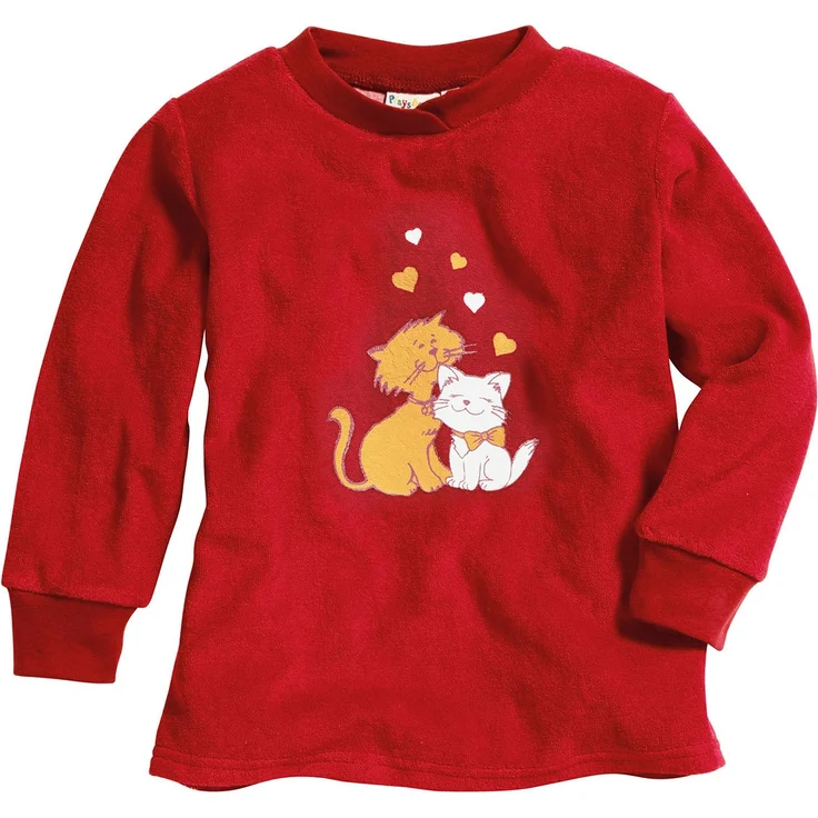 Playshoes pyjama Katzen rot Mädchen Größe 86 – Bild 2