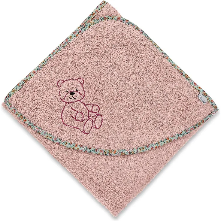 Sterntaler Kapuzen-Badetuch Baylee, Alter: ab 0 Monate, 100 x 100 cm, Rosa