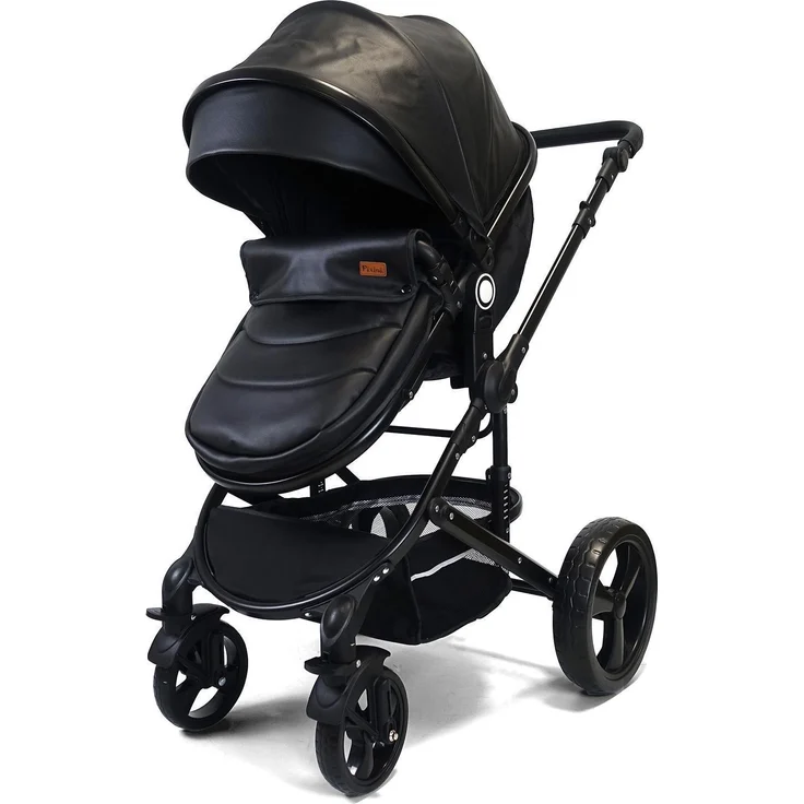 Pixini 'Kalani' Kombikinderwagen 3in1 Kunstleder Schwarz – Bild 3