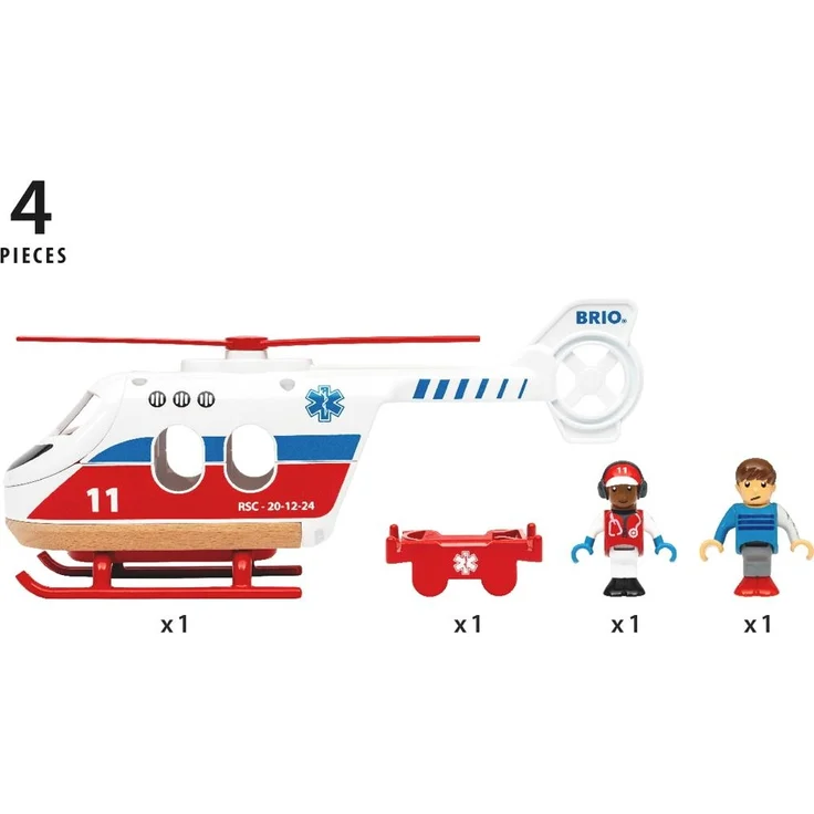 36022 BRIO Rettungshubschrauber - Empfohlen für Kinder ab 3 Jahren – Bild 3