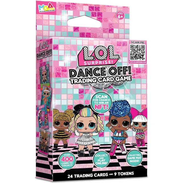 LOL Surprise Dance Off Trading Cards - Starter Set - Sammeln, Tauschen & Spielen - Tolles Kinderkartenspiel - Inklusive Spielunterlage, Poster & Anleitung - Für Mädchen & Jungen ab 4 Jahren