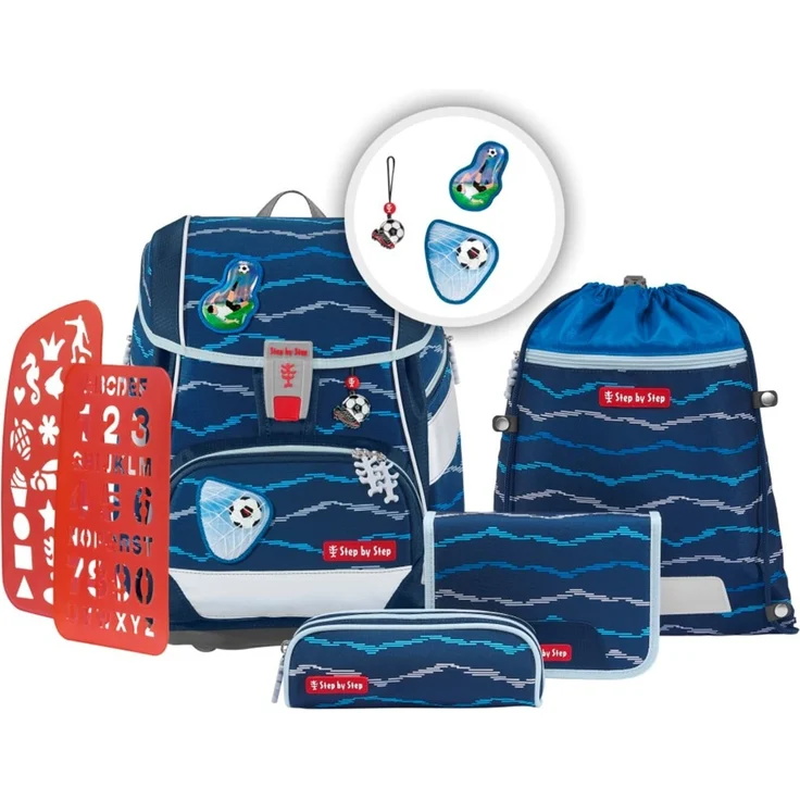 Step by Step 2in1 Plus Schulrucksack-Set 6tlg. Soccer Lars – Bild 1