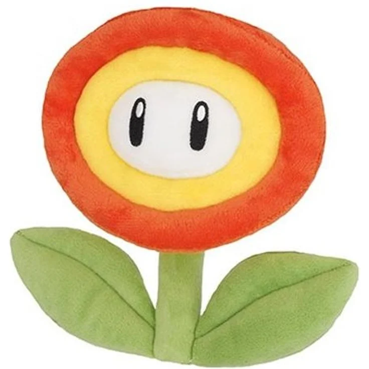 Nintendo Super Mario, Feuerblume, Plüsch, 18 cm – Bild 1