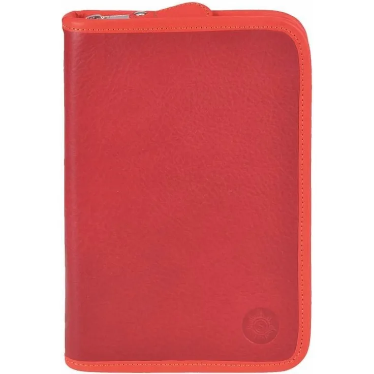 Leder Schüleretui, 1er Etui Lasse Rot