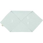 KraftKids Decke für Babyschale in Musselin mint Pusteblumen, 75 x 75 cm große Baby-Decke, luftige und praktische Musselin Decke für heiße Tage im Sommer