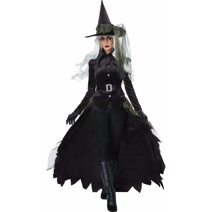 California Costumes Gothic-Hexenkostüm für Damen Halloween-Kostüm grün-schwarz XL (44 46)
