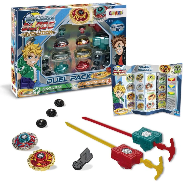 CRAZE Blade Kampfkreisel - Skorpix Xoctarus Evolution, Metall Kreisel für Kinder, Blade Spielzeug 35993 – Bild 1