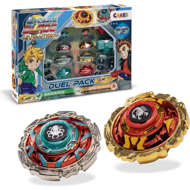 CRAZE Blade Kampfkreisel - Skorpix Xoctarus Evolution, Metall Kreisel für Kinder, Blade Spielzeug 35993 – Bild 2