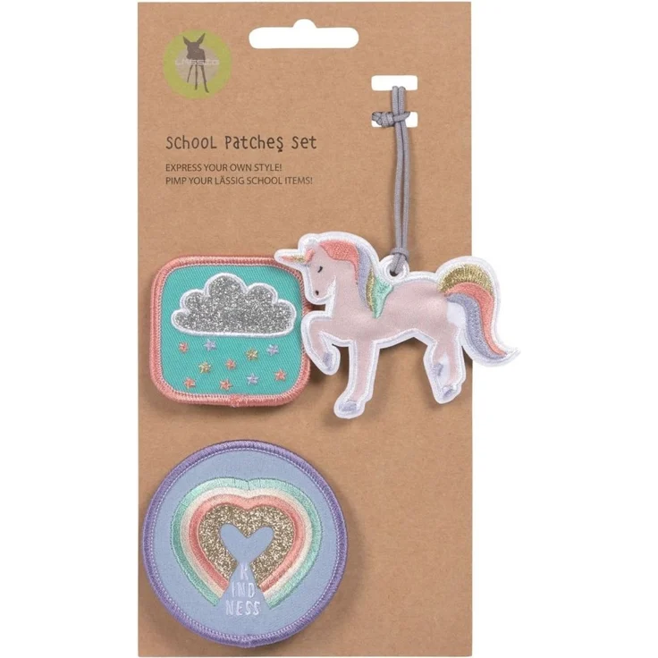 Lässig Anhänger & Patches - Schul Set Unique, Unicorn glitter – Bild 1