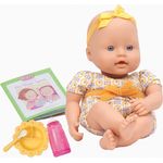 Baby Sweetheart Baby Puppe mit Kleidung, Fläschchen und Zubehör zum Füttern – Weiche Puppe und Bilderbuch auf Englisch – Spielzeug ab 2 Jahre