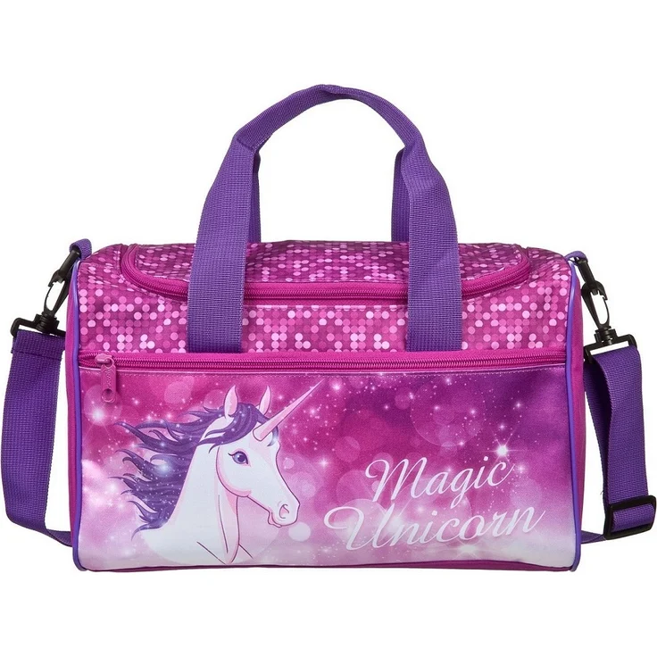 Mädchen Schulranzen 1. Klasse Scooli Campus Fit MAGIC UNICORN 10-teilges Set mit Sporttasche und Einhorn Schultüte 85cm – Bild 6