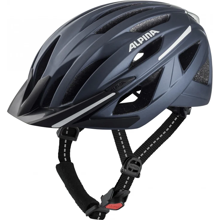 Alpina Haga Indigo Matt, Größe 58 - 63 cm - Fahrradhelm, Farbe Blau – Bild 1