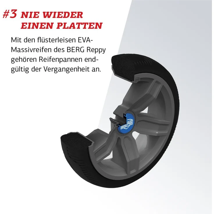 BERG Gokart M 'Reppy Roadster', blau, inkl. Soundbox, ab 2,5 Jahren, max. belastbar bis 40 kg, verstellbarer Sitz – Bild 9