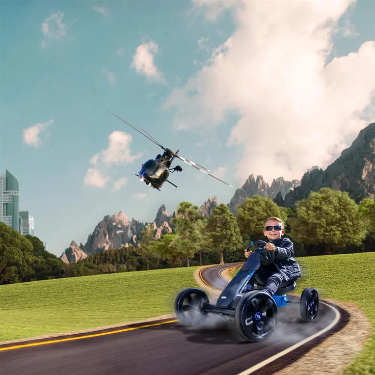 BERG Gokart M 'Reppy Roadster', blau, inkl. Soundbox, ab 2,5 Jahren, max. belastbar bis 40 kg, verstellbarer Sitz – Bild 5