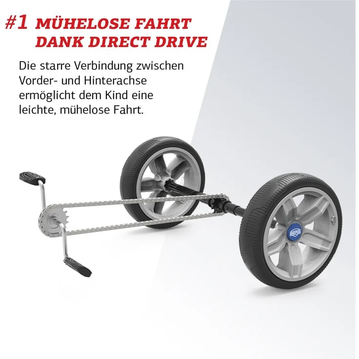 BERG Gokart M 'Reppy Roadster', blau, inkl. Soundbox, ab 2,5 Jahren, max. belastbar bis 40 kg, verstellbarer Sitz – Bild 7