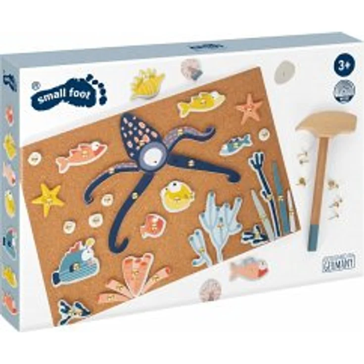 small foot 12263 - Hämmerchenspiel Sealife, 98 Teile, Kreativ-Set – Bild 2