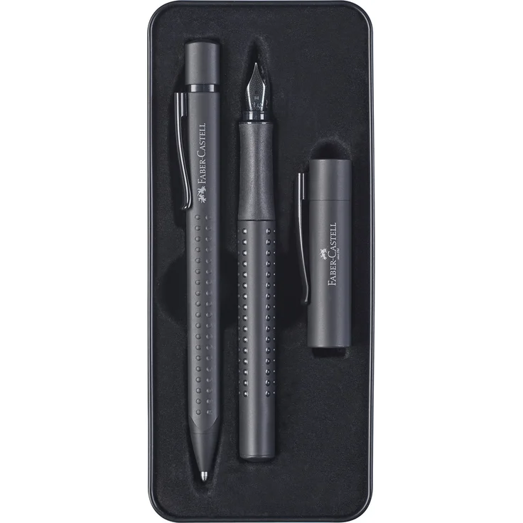 Faber-Castell Füller M/Kuli Set Grip Edition All Black – Bild 1