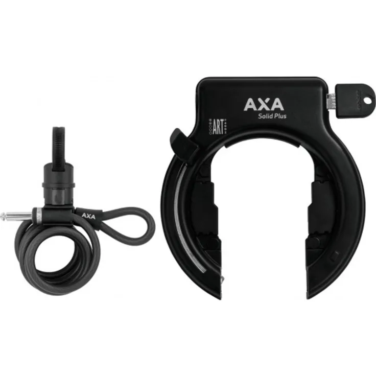 Axa Rahmenschloss Axa Solid Plus schwarz inkl. Newton PL150