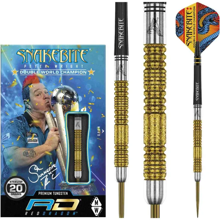 Peter Wright Double WC SE Gold Steeldarts 20g