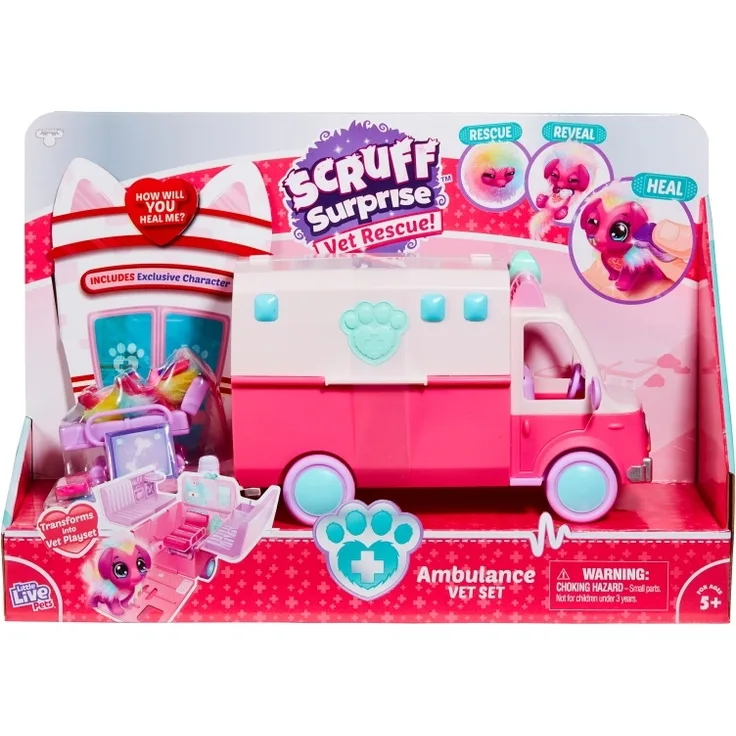Little Rescue Scruff-a-luvs Ambulance Playset