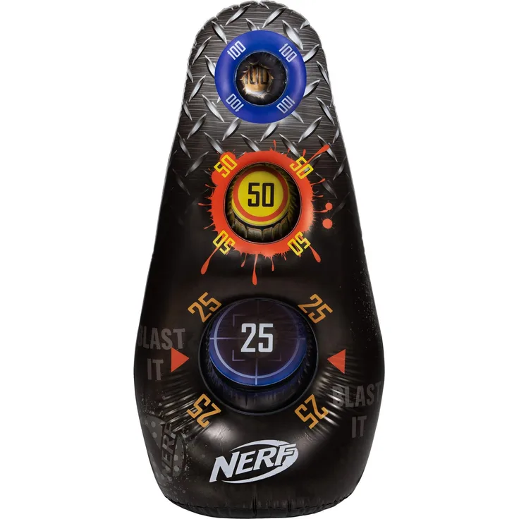 NERF NER0288 - Aufblasbares Ziel, 1,20 m hohes 3-Zonen-Ziel, Spielzeug ab 8 Jahren - Preisvergleich