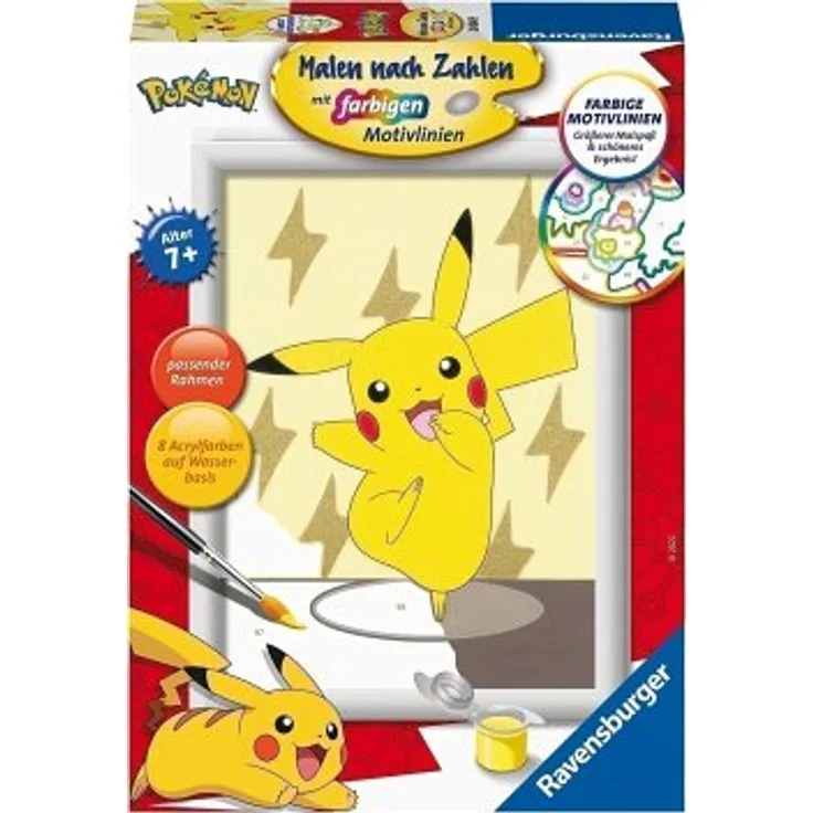 Malen nach Zahlen Pokémon: Pikachu