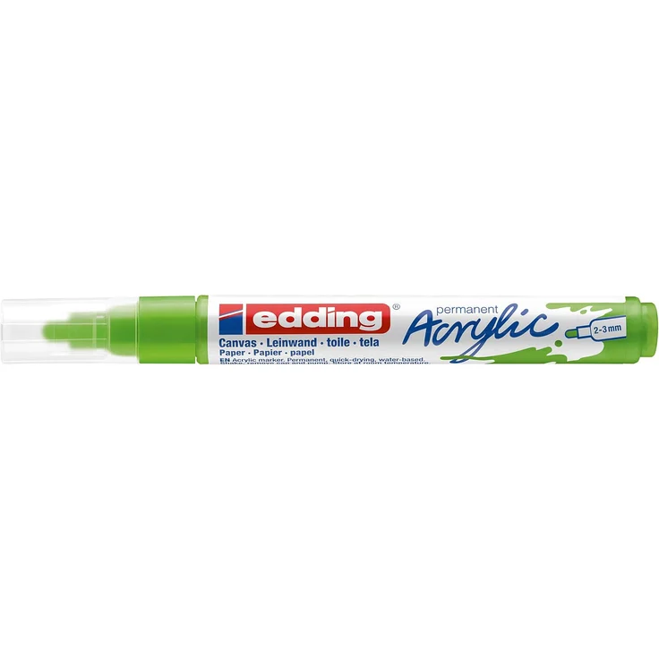 edding 5100 Acrylmarker medium gelbgrün – Bild 3