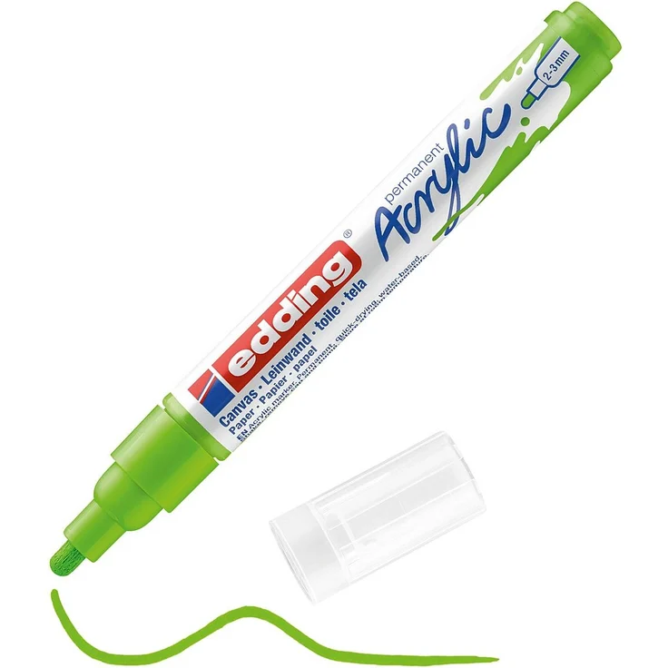 edding 5100 Acrylmarker medium gelbgrün – Bild 4