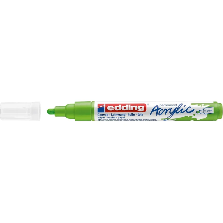edding 5100 Acrylmarker medium gelbgrün – Bild 2