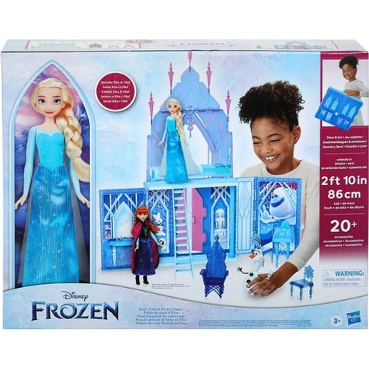 Disney Die Eiskönigin 2 Elsas Eispalast für unterwegs, Schloss-Spielset für Kinder ab 3 Jahren – Bild 1