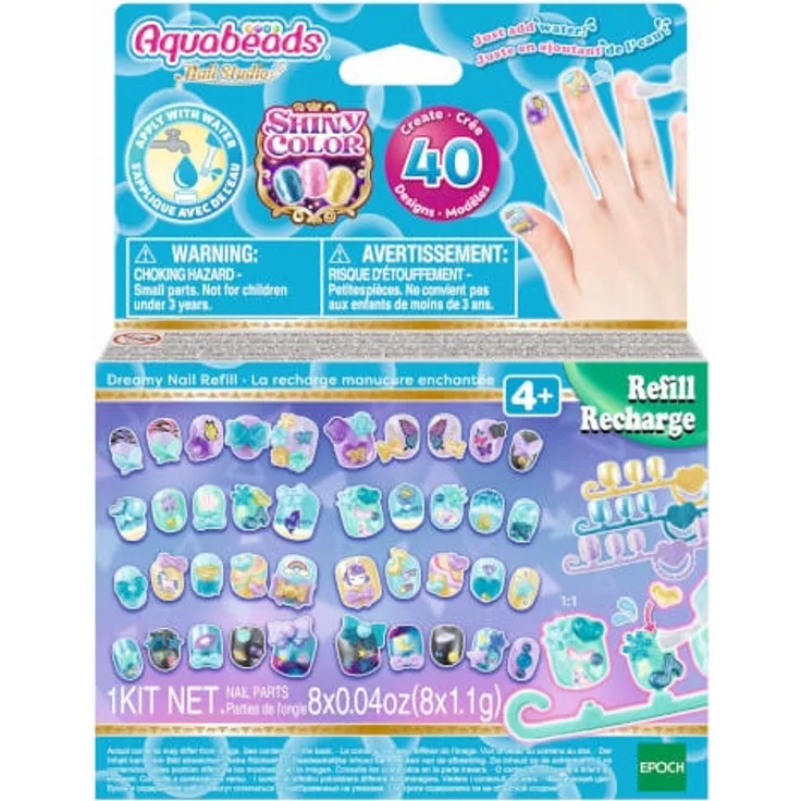 Aquabeads 35009 Fingernägel Nachfüllset Blau-Grün