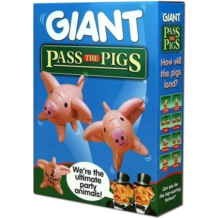 Winning Moves Giant Pass the Pigs Inflatable Dice Game (English)