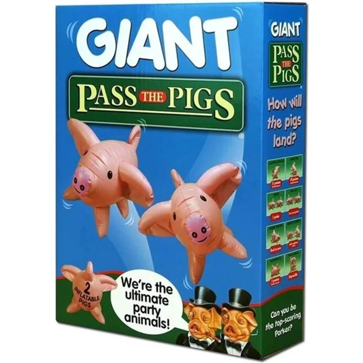 Winning Moves Giant Pass the Pigs Inflatable Dice Game (English)