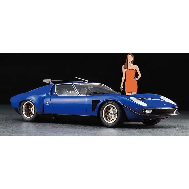 Hasegawa 20472 Lamborghini Jota SVR mit Frau - 1:24 - Neu - OVP