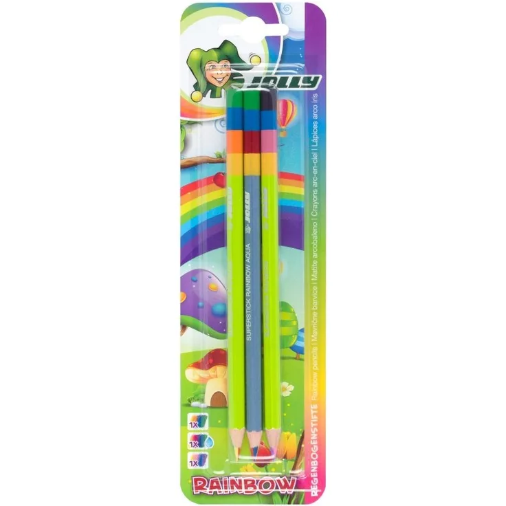 Jolly, Farbstifte, 3 Stück, Rainbow