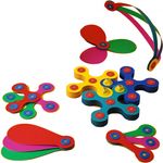 klickspielzeug Rainbow junior 29 x 14 cm rot 43-teilig