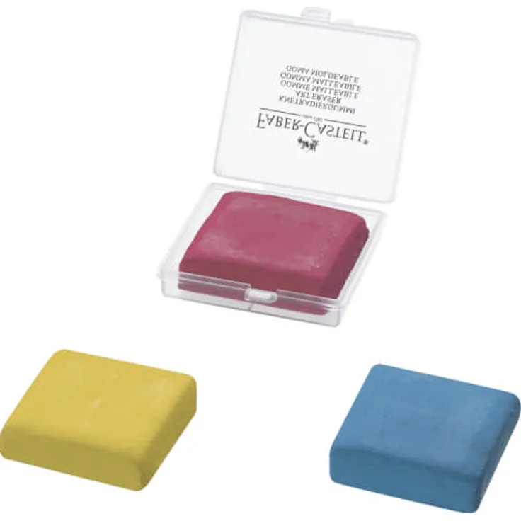 Faber-Castell Knetgummi ART ERASER gelb rot blau, sortiert (1 Stück)